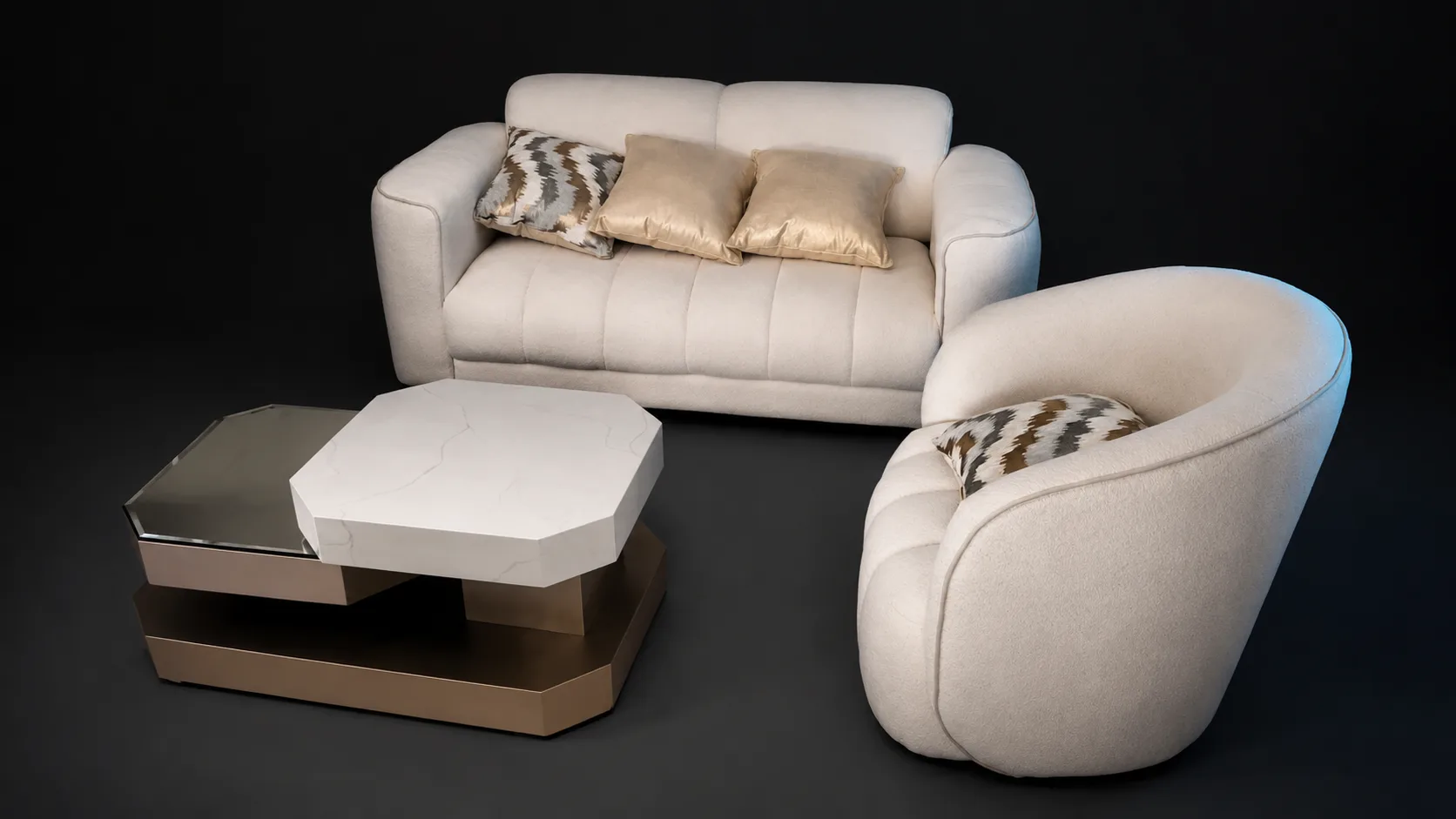 Sala STYLHOUSE, estilo editorial negro