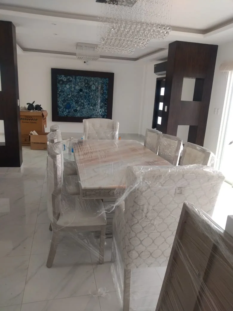 Comedor mesa gris/mármol
