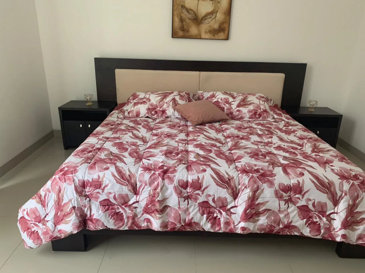 Cabecera de cama De patrón geométrico en Gris DORM-022