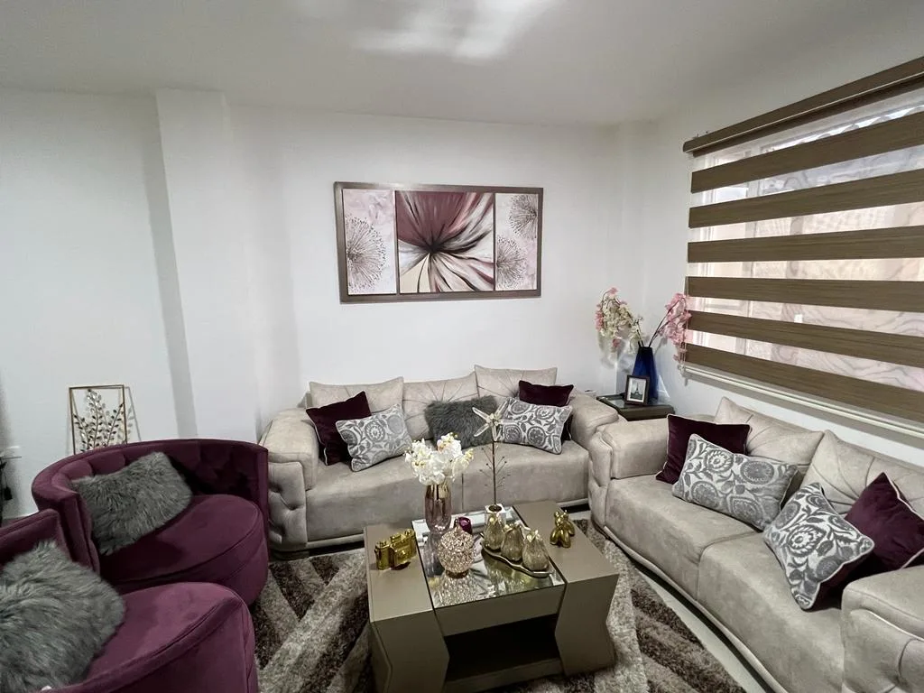 Sofá ACUARIS Capitoné con Sillones Giratorios