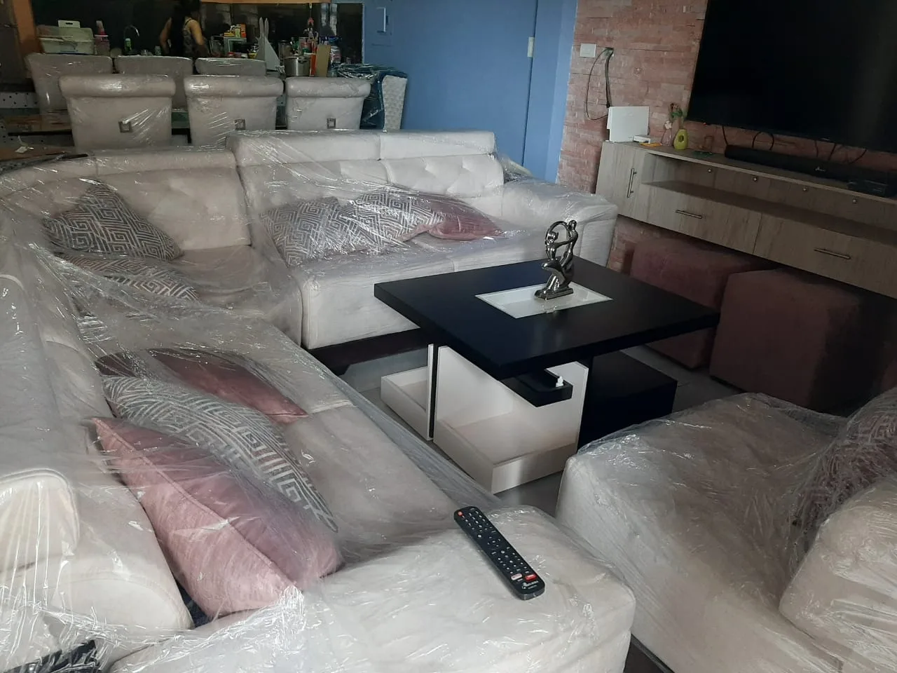 Sofá Esquinero ELITE Capitoné con Sillón a Juego