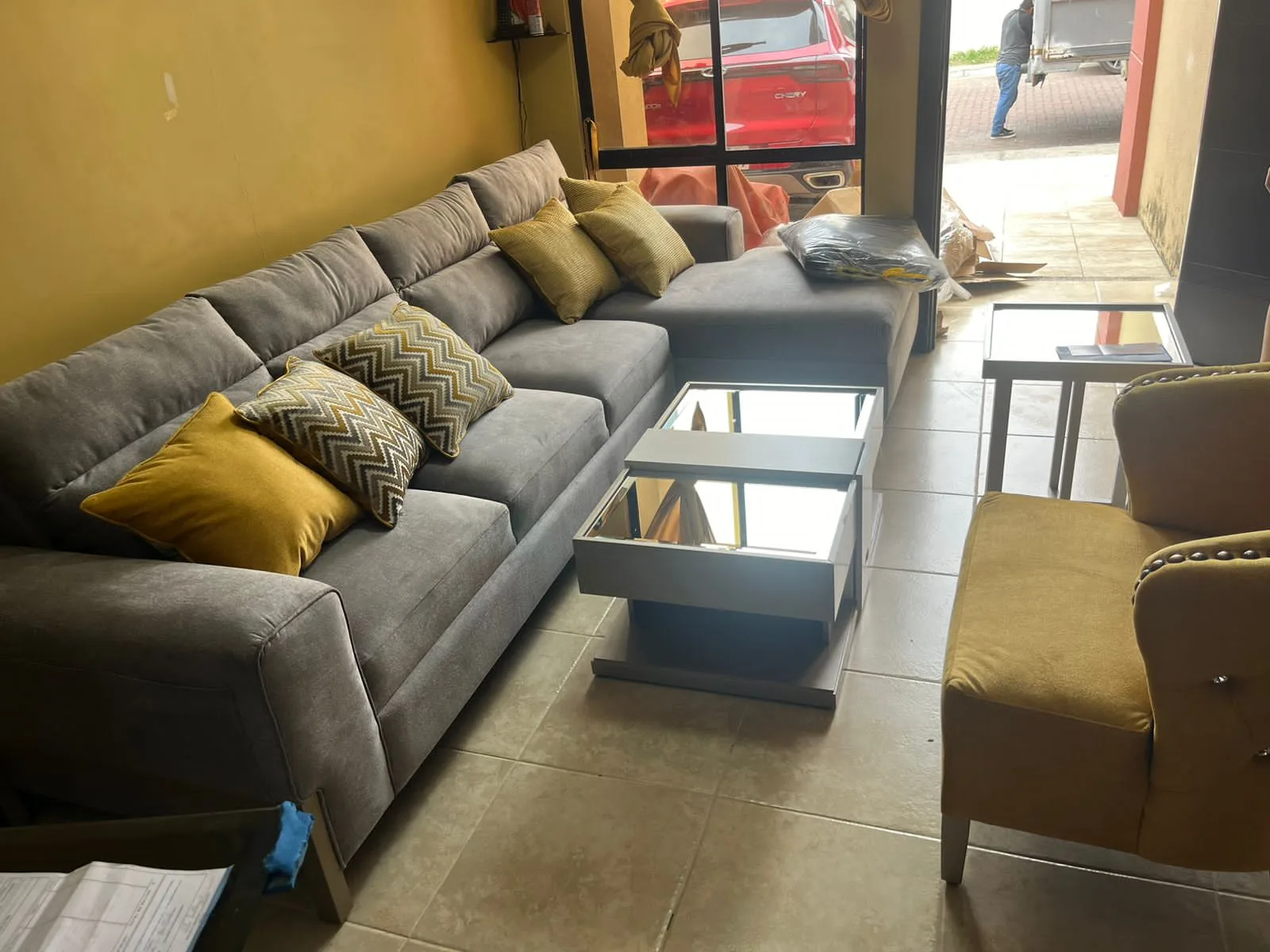 Sofá Modular ELITE Reclinable con Cabecero Ajustable y Consola